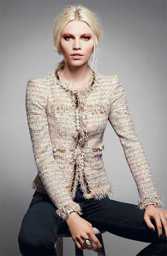 Chanel style - tweed jacket