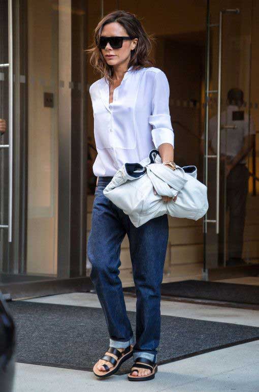 Victoria Beckham en jean