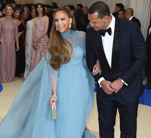 Jennifer Lopez - robe bleue