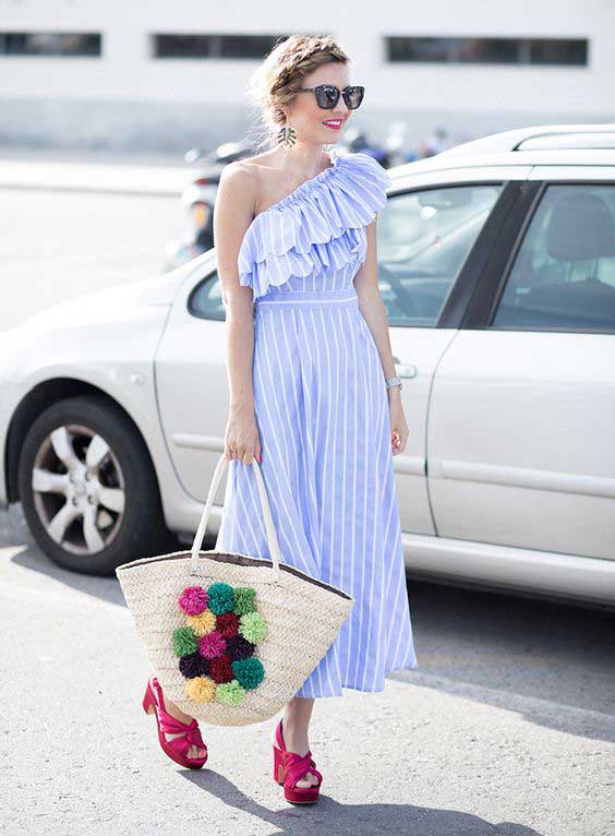 Pom-pom bags - outfit