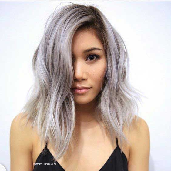 Silver gray blond