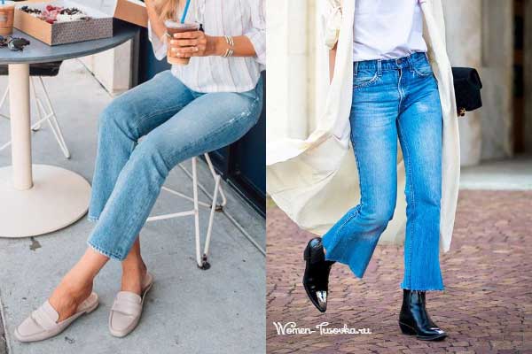 Stylish combinations with flared jeans