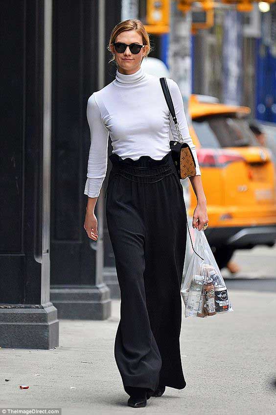 White turtleneck - outfit