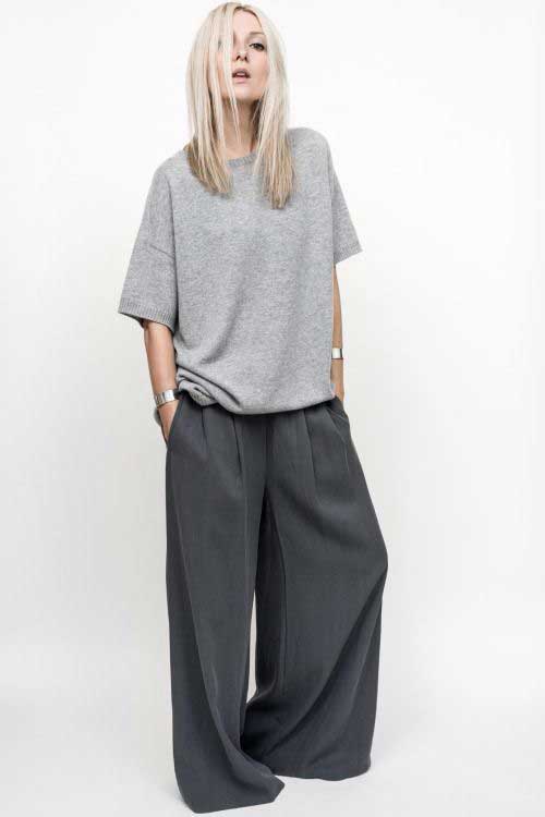 Pantalon large avec t-shirt