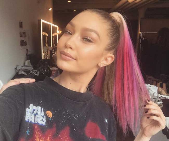 Ombre délicieuse, Gigi Hadid fait ses débuts avec une couleur de cheveux vibrante