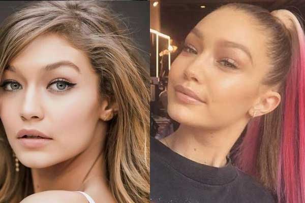 Avant coloration et après Gigi Hadid