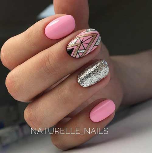 Glitter manicure idea