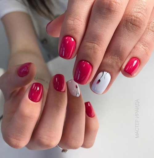 Red + white