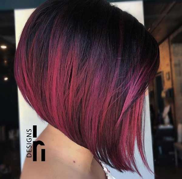 Ombre - combinaison violet-marron