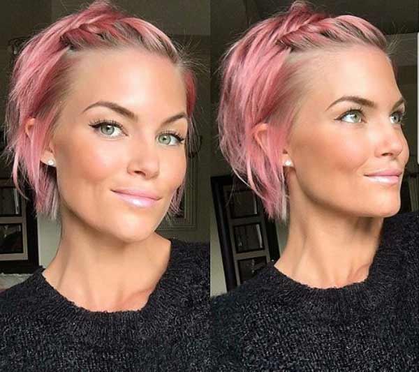 Blond baie avec nuance rose