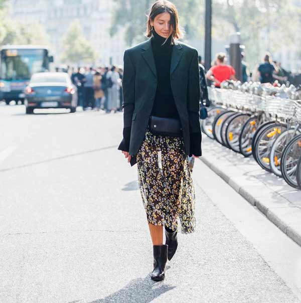 With what to wear a voluminous jacket, show fashionistas in Paris