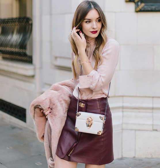 Leather skirt