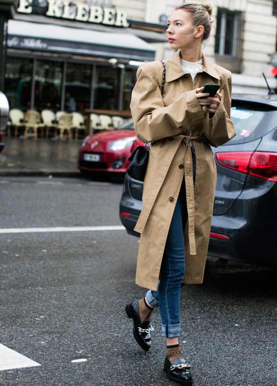 tenue d'automne parisienne