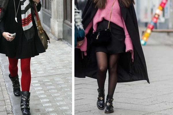 What tights to choose for autumn with a skirt