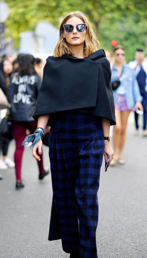 Black check print, Olivia Palermo