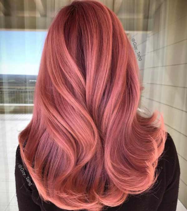 Red gold - hair shade