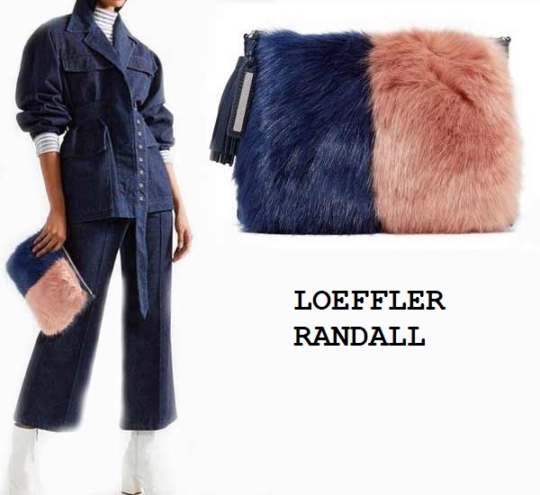 LOEFFLER RANDALL fashionable bag with fur