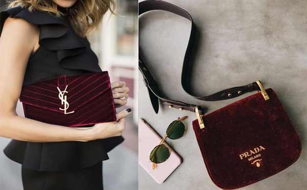 sac Prada en velours