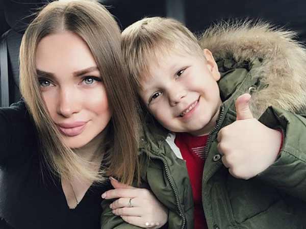 Evgenia avec son fils