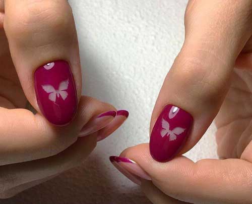 Dip design on nails