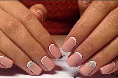 Cuticle accent - short nails