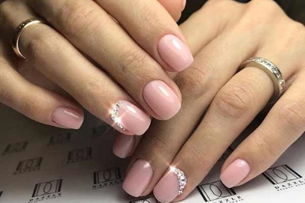 Delicate manicure for a lovely woman