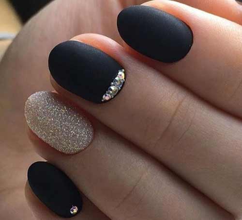 Matte with rhinestones