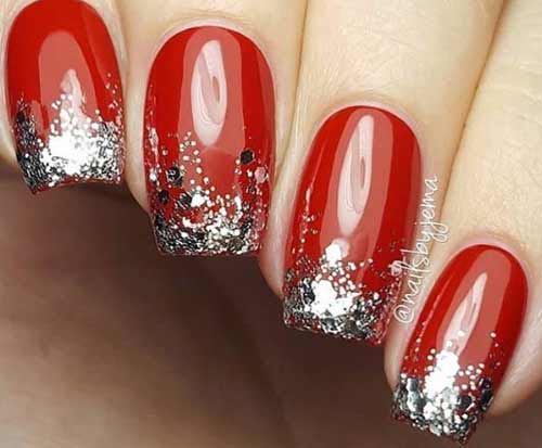 Paillettes + rouge