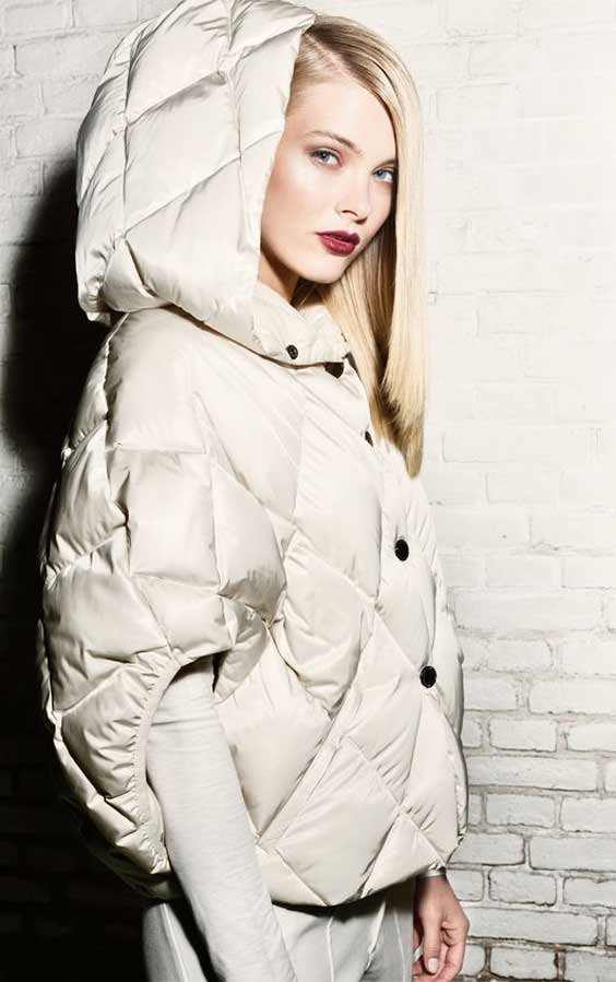 Down jacket with a hood