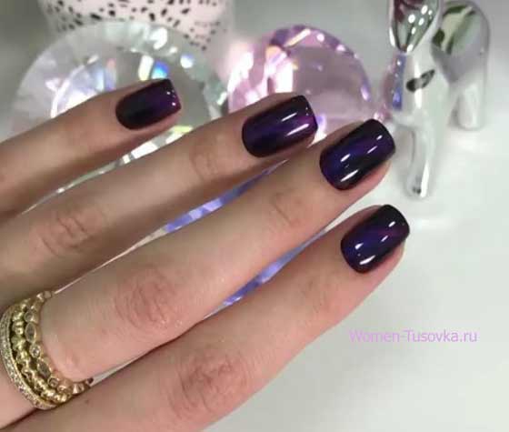 Luxurious UV: juicy manicure ideas in trendy color