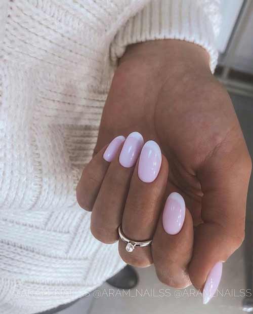 Ongles nude rose clair
