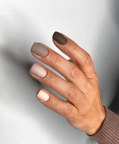 Nude ombre on nails