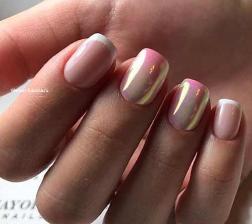 Pearlescent manicure