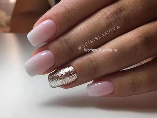 Pink beige ombre