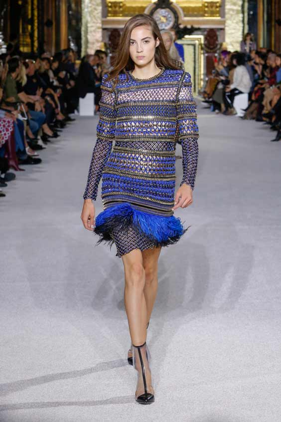 Balmain fringed tunic