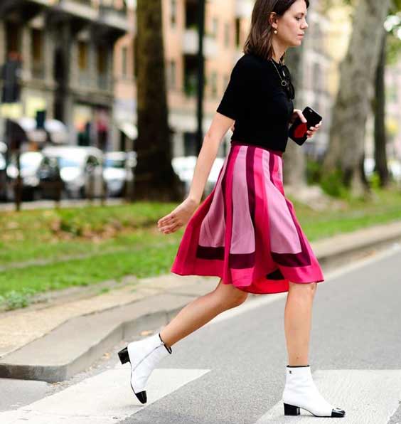 Fashionable skirts 2018 photo