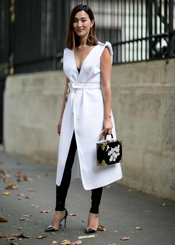 Robe cache-cœur Streetstyle blanche