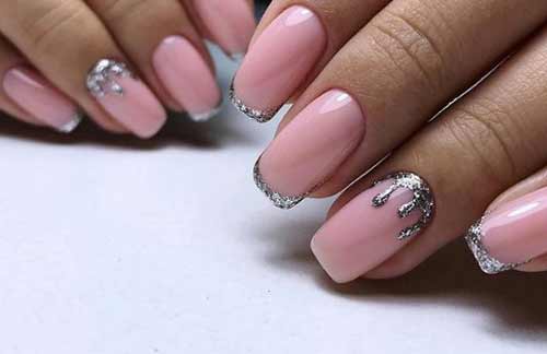 An example of a manicure for the New Year