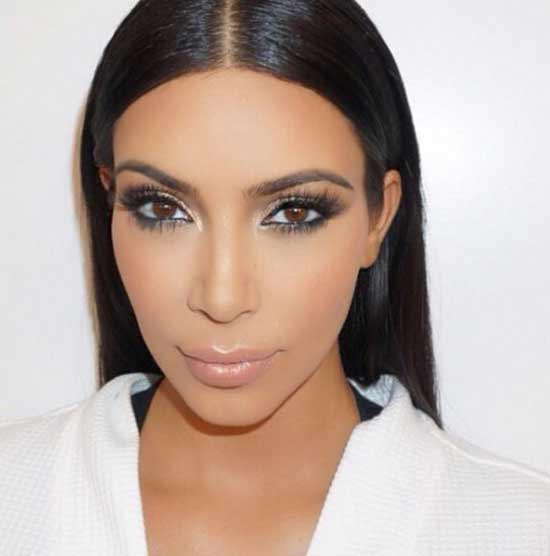 Kim Kardashian's eyebrows are a celebrity who has perfect eyebrows