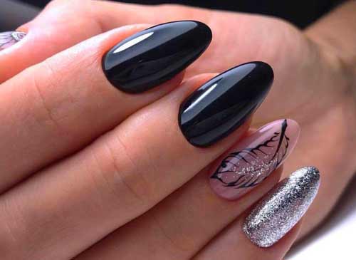 Black manicure