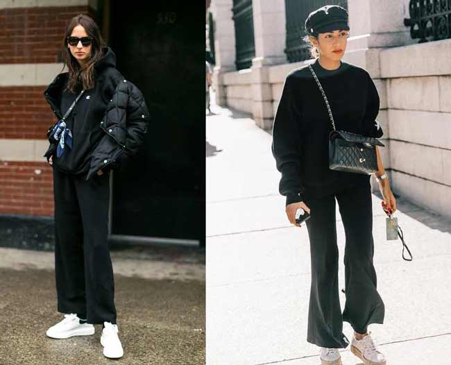 Pantalon de bureau avec baskets