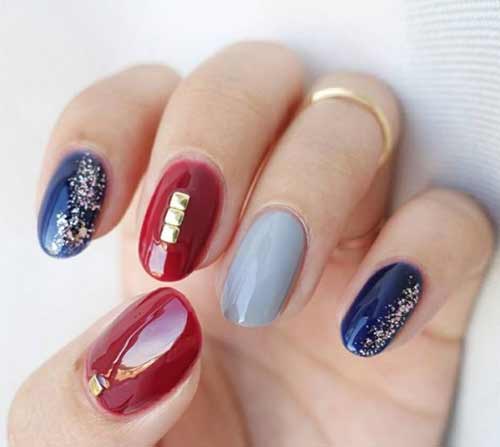 Manicure three colors