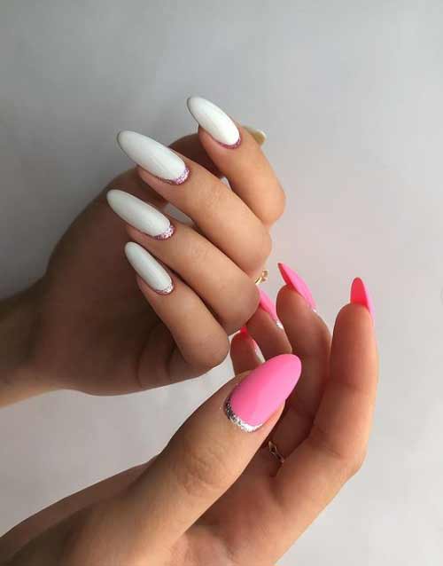 Pink manicure