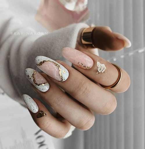 Fashionable manicure for March 8