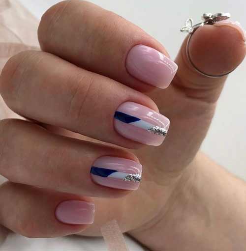 Geometric manicure