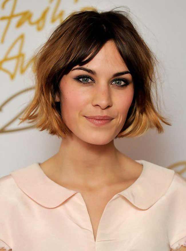 Alexa Chung Kare with bleached ends