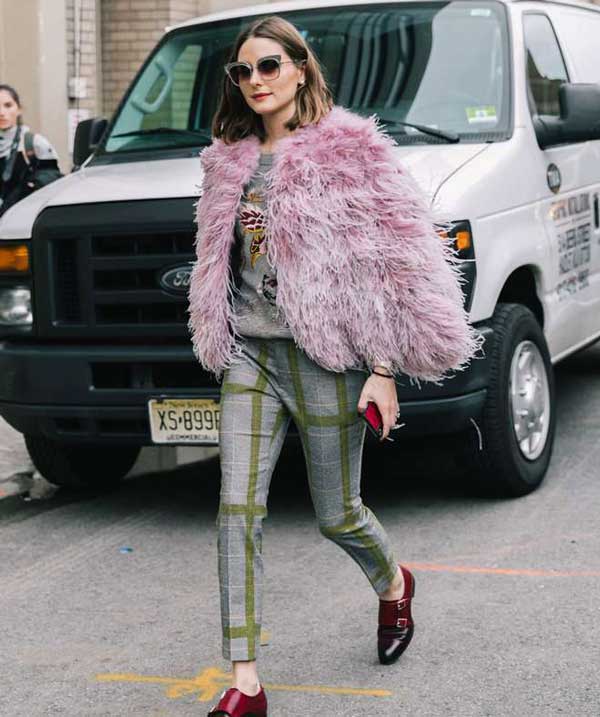 What to wear with delicate shades of purple: stylish ideas from street style stars, photo 4