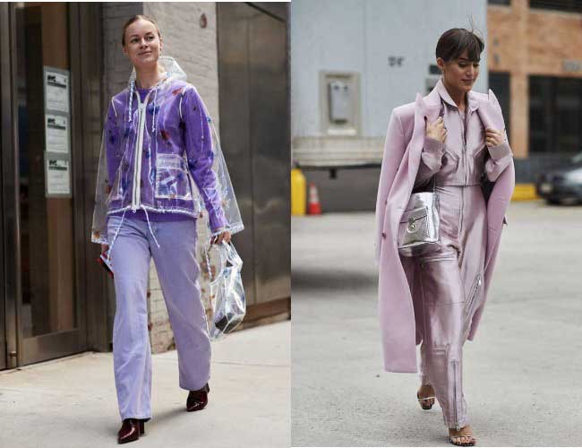 What to wear with delicate shades of purple: stylish ideas from street style stars, photo 5