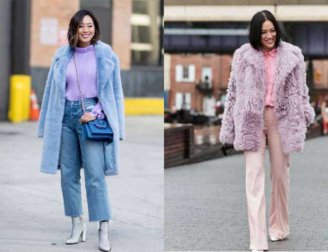 What to wear with delicate shades of purple: stylish ideas from street style stars, photo 6