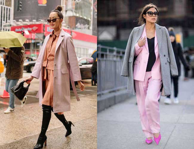 What to wear with delicate shades of purple: stylish ideas from street style stars, photo 8